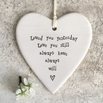 Porcelain Round Heart | Loved You Yesterday Porcelain Round Heart | Loved You Yesterday